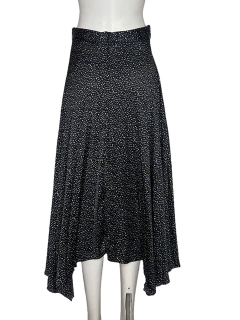 Falda Zara Midi Bolas Negro - Talla S