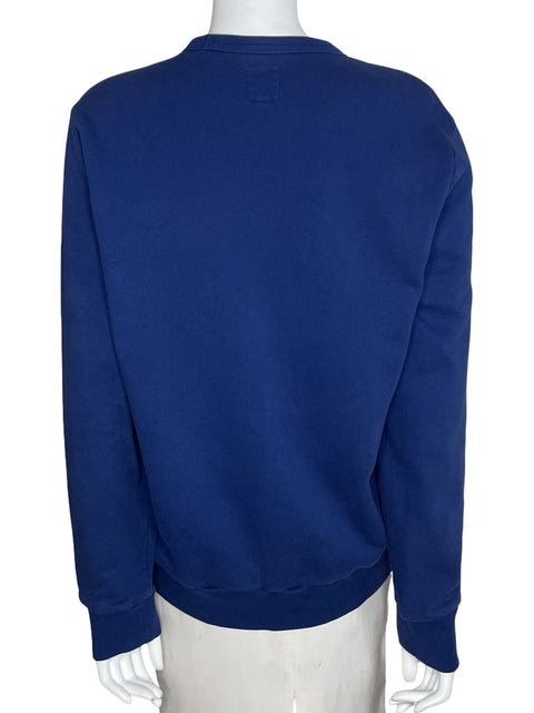 Sueter Gap Logo Crew Manga Larga Azul-Talla M