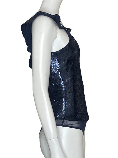 Body Studio F Lentejuelas Azul-Talla XS