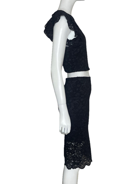 Set Studio F Encaje Negro-Talla S