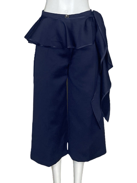 Pantalon Tesoro TPS Vuelos Satinado 
Azul-Talla M