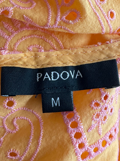 Blusa Padova Troquelada Manga Larga Naranja-Talla M