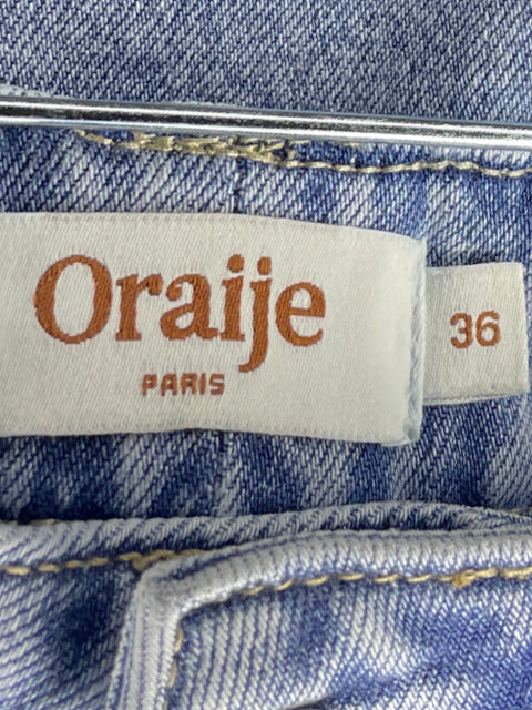 Jeans Oraije Wide Leg Azul-Talla S