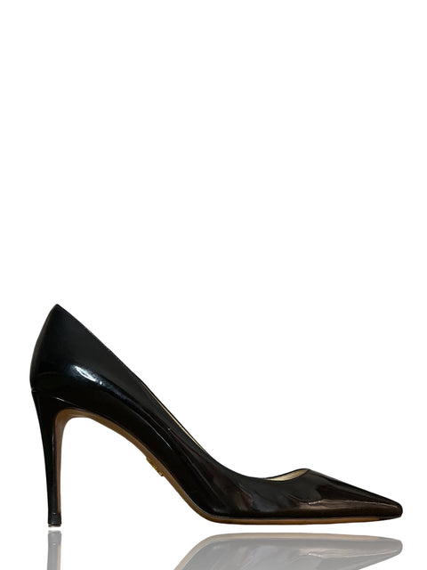 * Calzado Prada Stiletto Hells Charol Negro-Talla 38.5