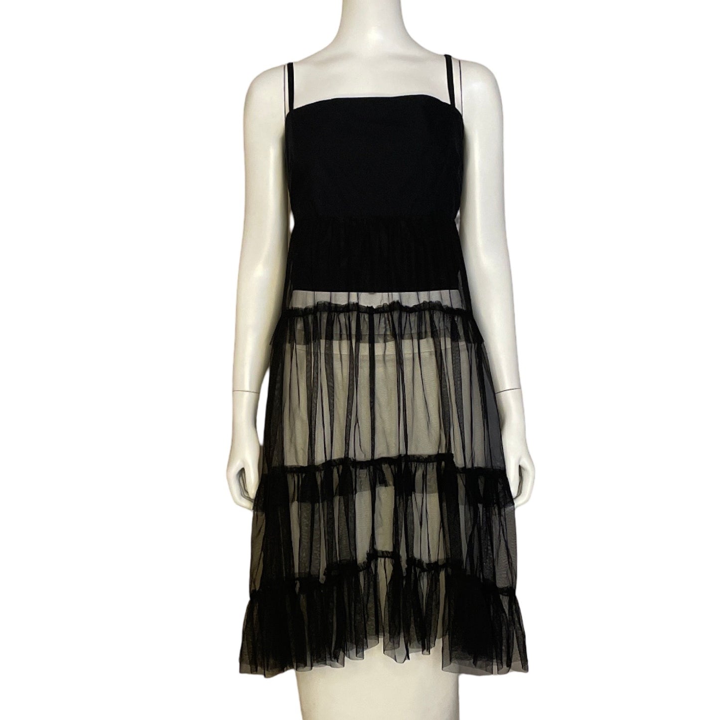 Vestido Maeve Transparencia Negro-Talla L