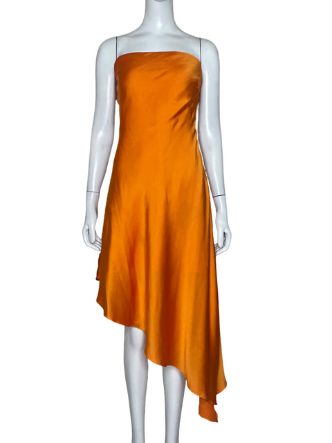 Vestido Hutch Strapless Naranja - Talla M