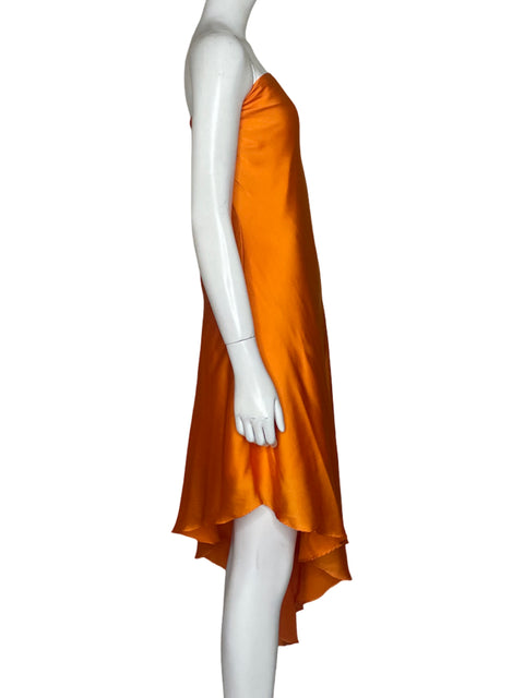 Vestido Hutch Strapless Naranja - Talla M