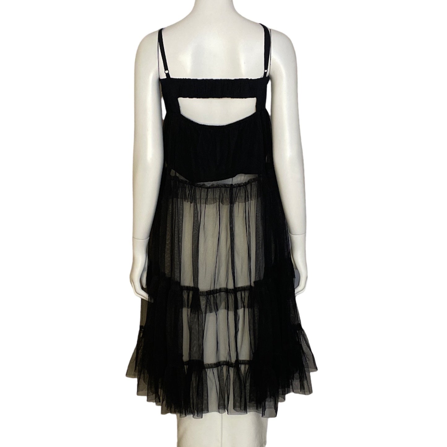 Vestido Maeve Transparencia Negro-Talla L