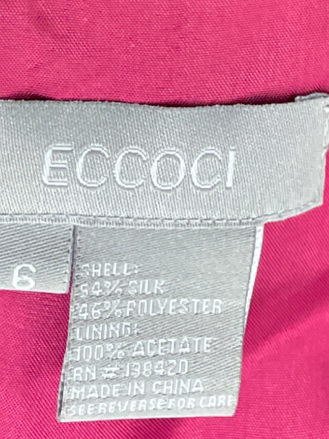 Vestido Eccoci Corte Recto Rojo-Talla S