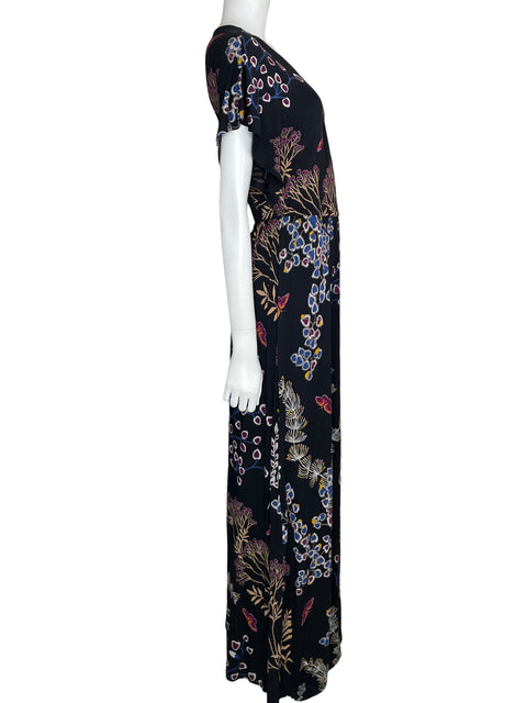 Vestido Express Maxi Estampado Negro-Talla S