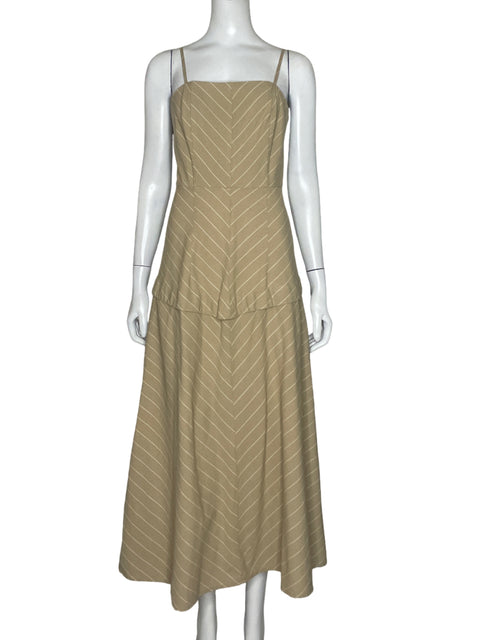 Vestido Hering Lineas Beige - Talla S
