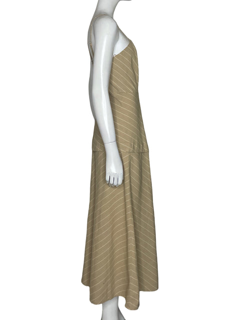 Vestido Hering Lineas Beige - Talla S