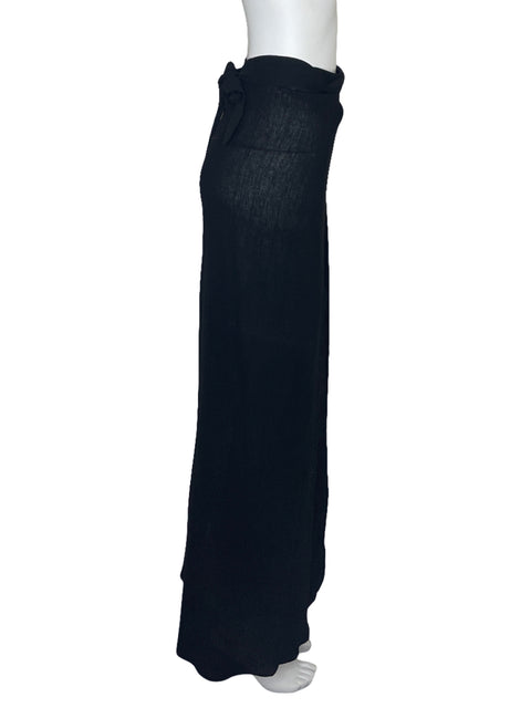 Falda Nasty Gal Pareo Negro-Talla 6