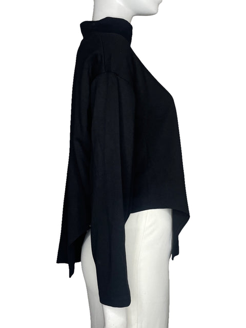 Blusa Zara Mangas Larga Negro - Talla M