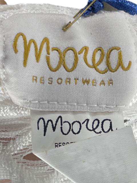 Vestido Moorea Perforado Blanco-Talla M