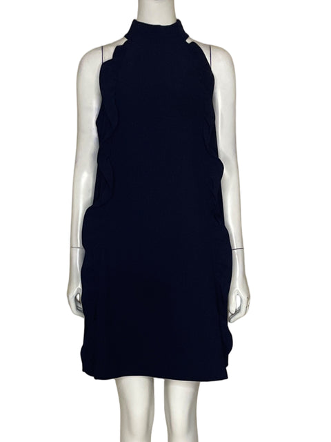 Vestido Ted Baker Drapeado Azul-Talla S