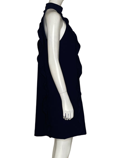 Vestido Ted Baker Drapeado Azul-Talla S