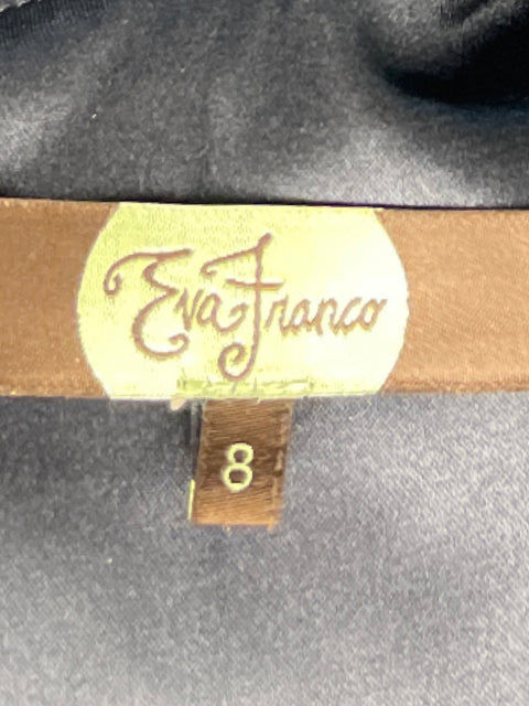 Vestido Eva Franco Corte A Dorado-Talla M