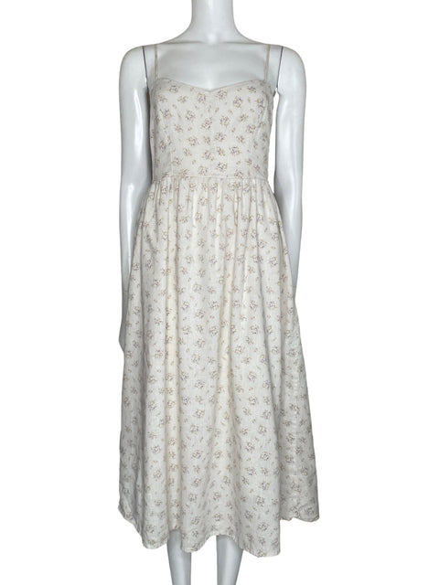 Vestido Tesoro TPS Midi Floral Beige-Talla S
