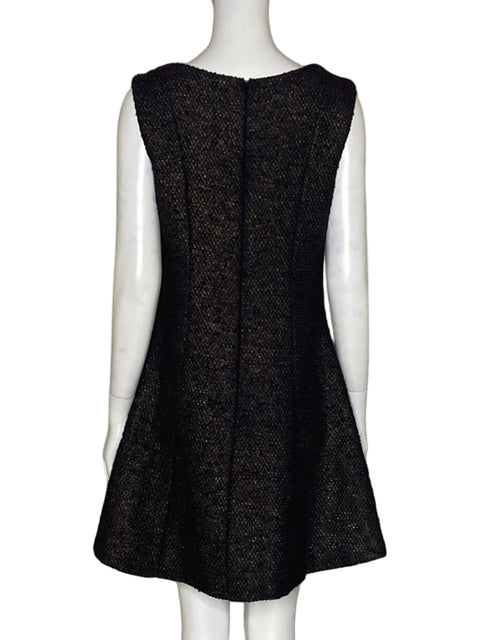 Vestido Eva Franco Corte A Dorado-Talla M