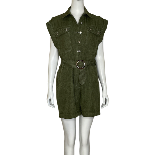 Romper Talita Kume Botones Verde-Talla 10