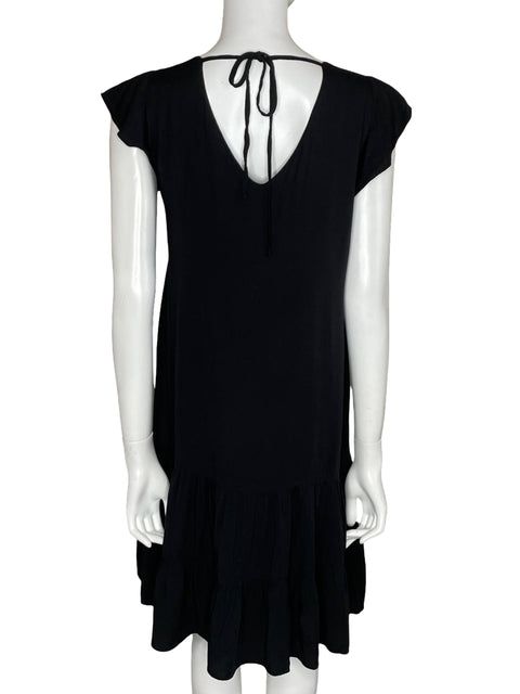 Vestido Pomelo Mini Fluido Negro-Talla M