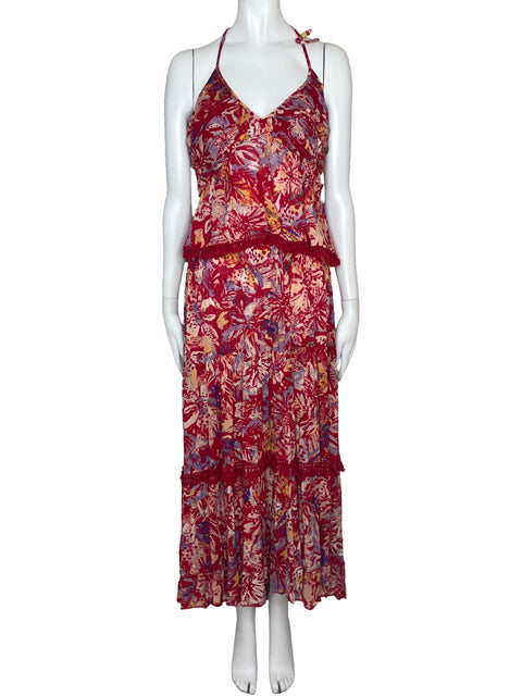 Set Free People Falda+Top Rojo-Talla M