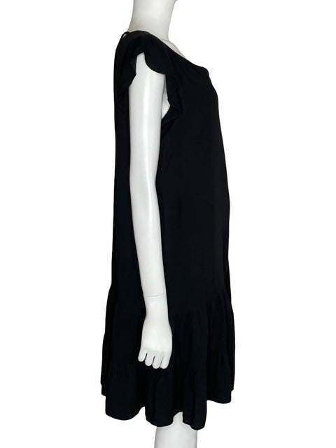 Vestido Pomelo Mini Fluido Negro-Talla M
