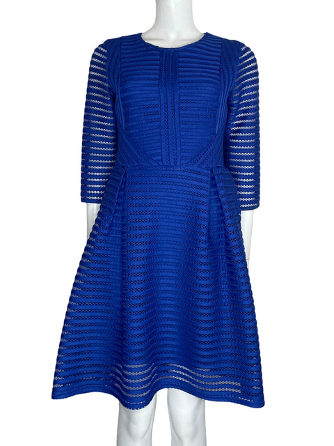 Vestido Tesoro TPS Encaje Midi Azul-Talla U