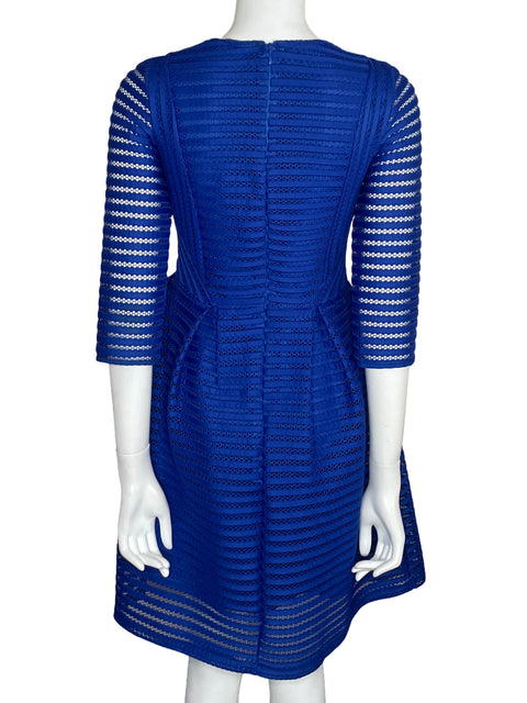 Vestido Tesoro TPS Encaje Midi Azul-Talla U