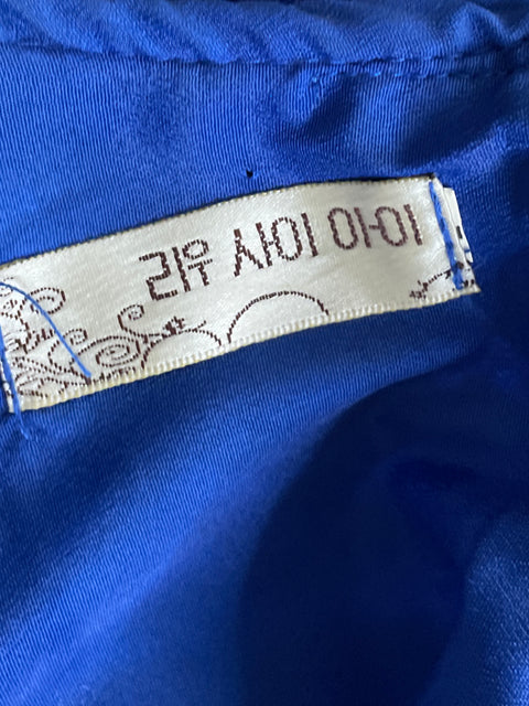 Vestido Tesoro TPS Encaje Midi Azul-Talla U