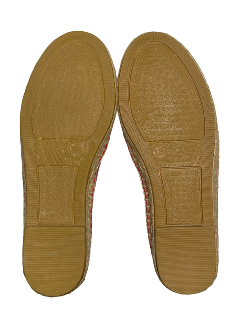 * Espadrillas Longchamp Bordado Rosado-Talla 38