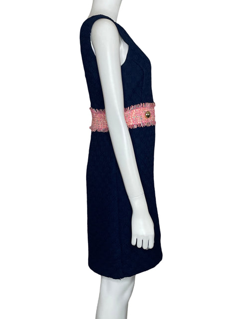 Vestido Sale to Sable Tweed Azul-Talla 6