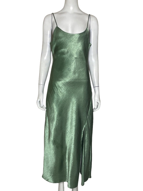 Vestido Double Zero Liso Verde-Talla M