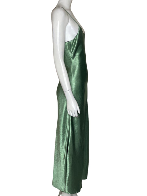 Vestido Double Zero Liso Verde-Talla M
