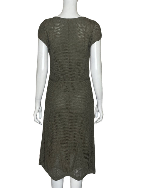 Vestido Trucco Tejido Verde - Talla 42