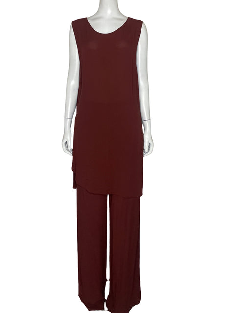 Set Yerse Blusa + Pantalón Marrón - Talla L