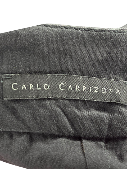 Falda Carlo Carrizosa Bolsillos Negro-Talla XS