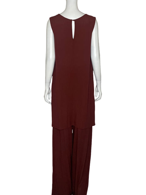 Set Yerse Blusa + Pantalón Marrón - Talla L