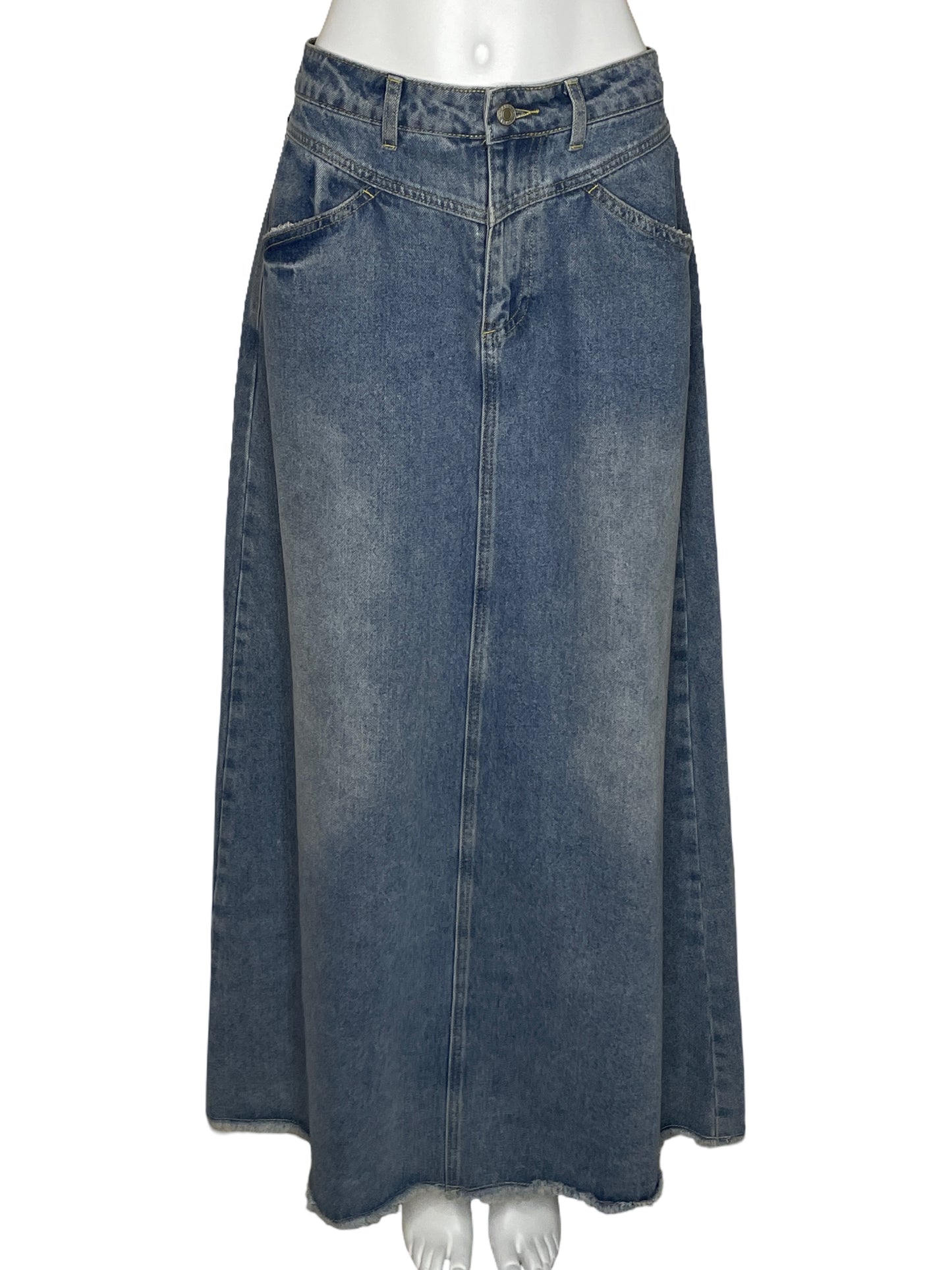 Falda Ee:some Larga Denim Azul-Talla L