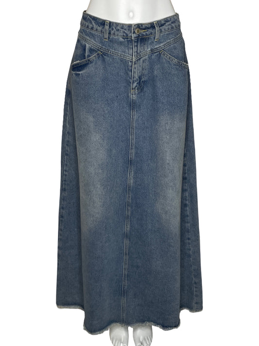 Falda Ee:some Larga Denim Azul-Talla L