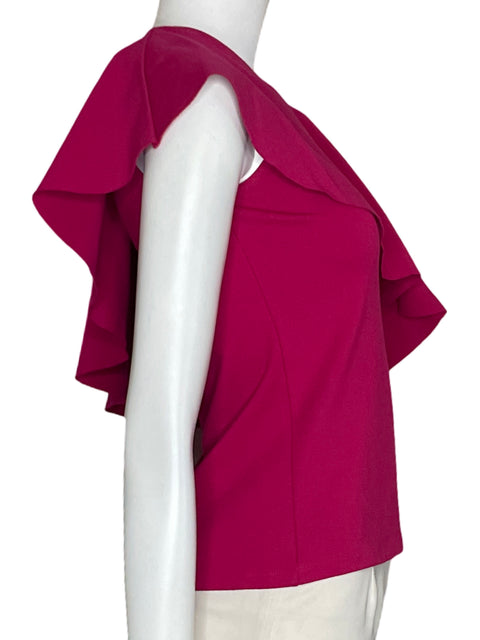 Blusa Adriana Fernandez Vuelos OneShoulder Fucsia-Talla S