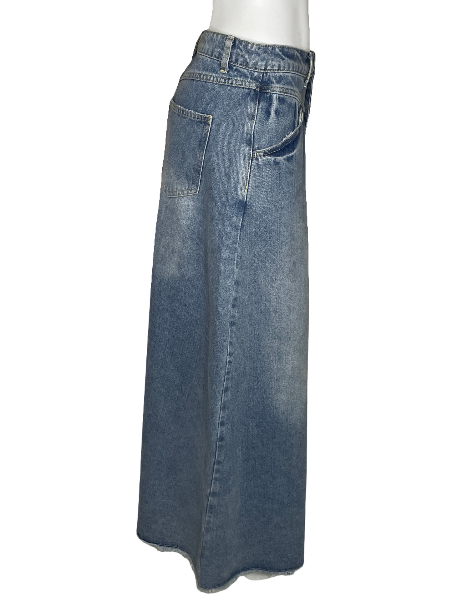 Falda Ee:some Larga Denim Azul-Talla L