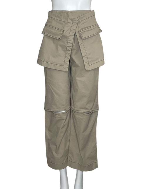 Pantalón Pierinna Feoli Cortes Beige-Talla L