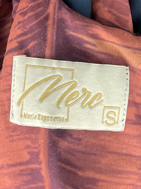 Vestido Merc Maria Esperanza Manga Abullonada 
Marrón-Talla S