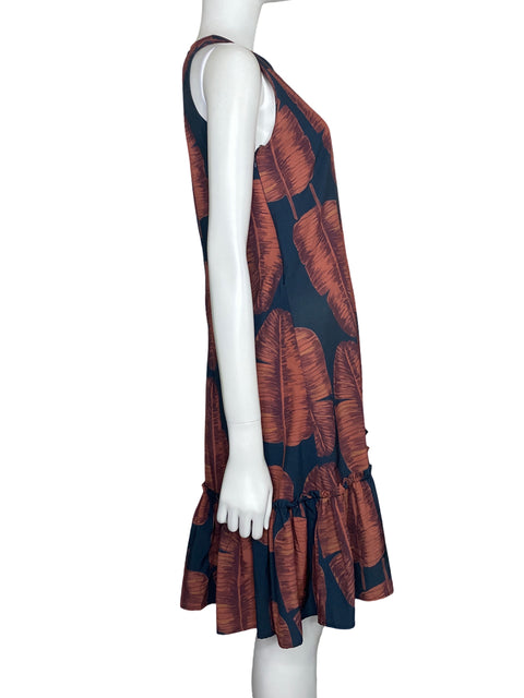 Vestido Merc Maria Esperanza Manga Abullonada 
Marrón-Talla S