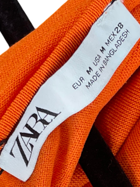 Vestido Zara Capa Naranja-Talla M