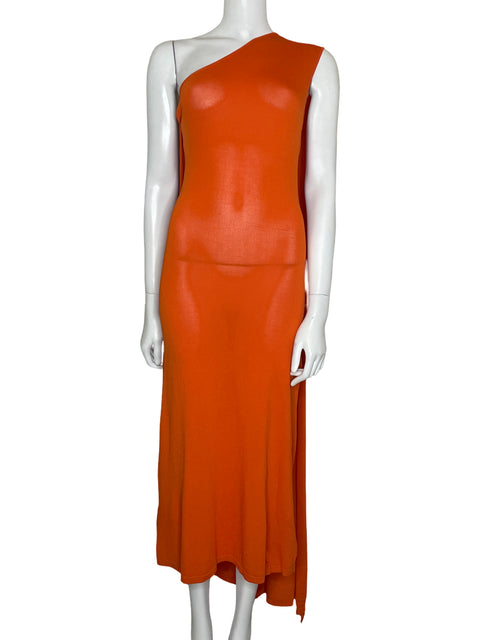 Vestido Zara Capa Naranja-Talla M