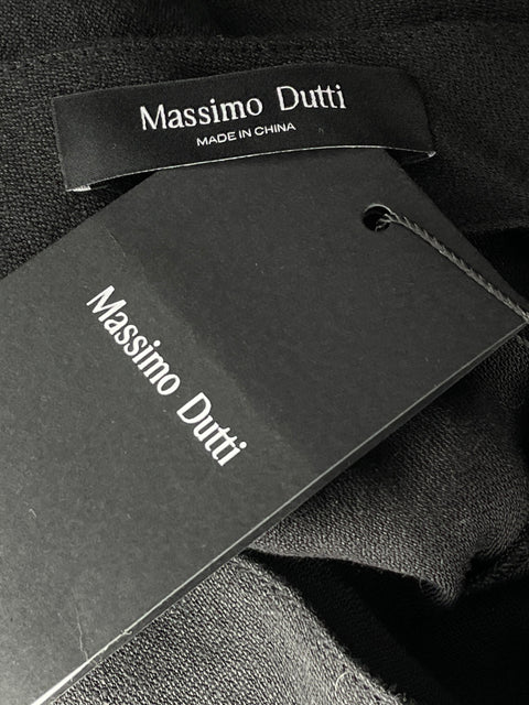 Falda Massimo Dutti Maxi Rayas Negro-Talla 4