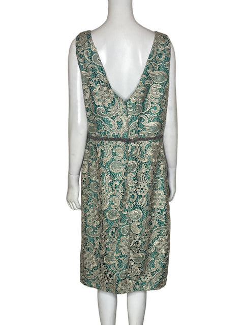 Vestido Sonia Peña Verde-Talla L